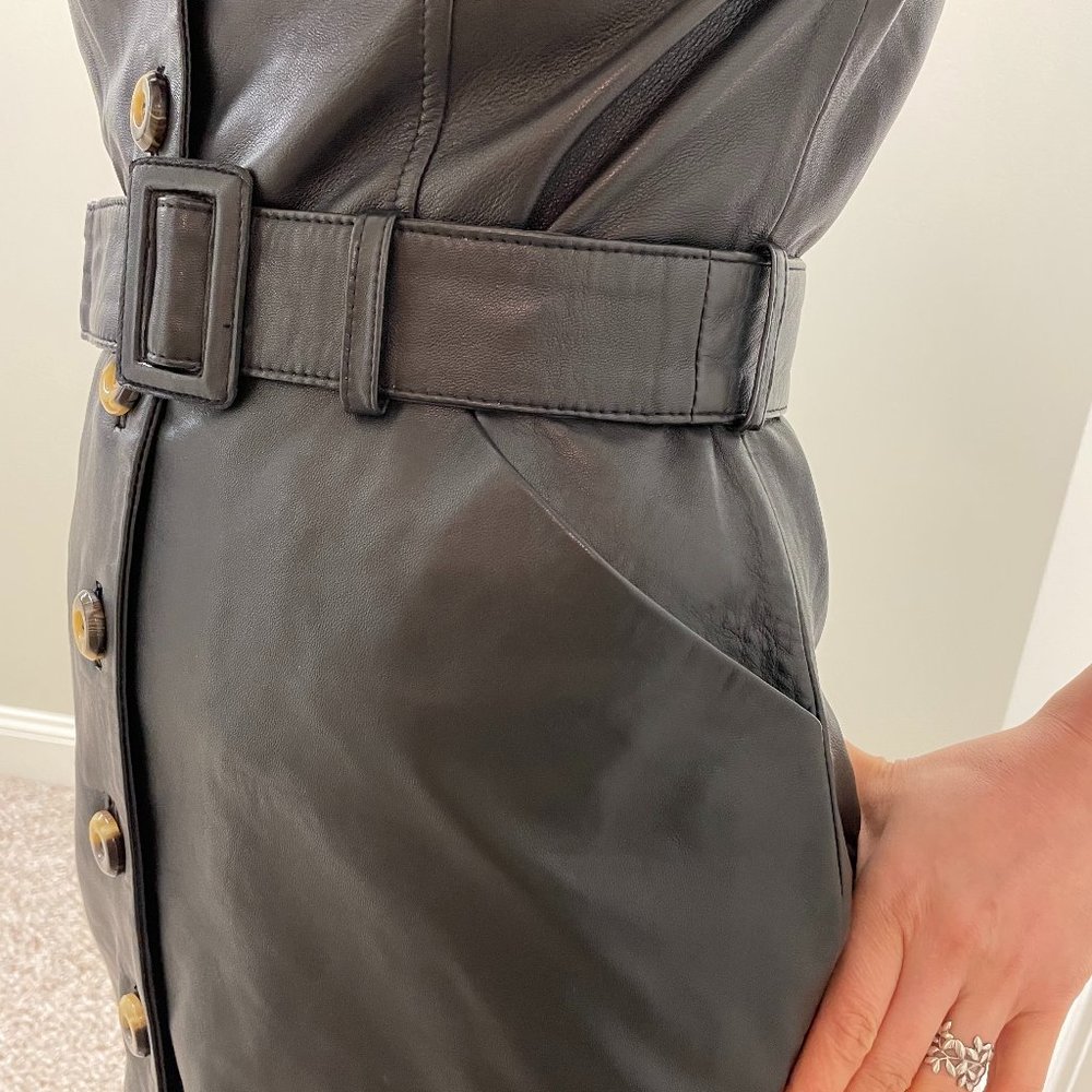 Norah belted leather mini dress from MUUBAA - Picture 3 of 15